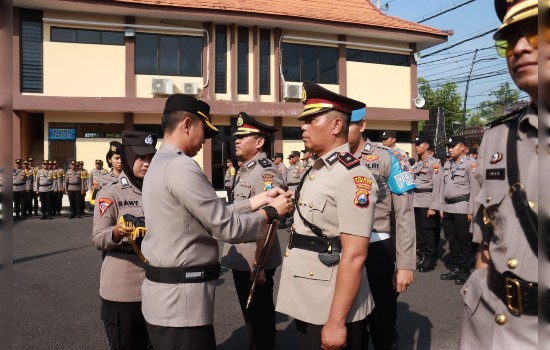 Kapolres Bojonegoro Pimpin Sertijab Tiga PJU dan Dua&nbsp;Kapolsek