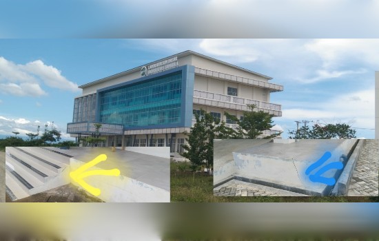 Hasil Rehabilitas Bangunan Gedung Lantai Selasar Laboratorium Dasar Unsam, Yang Telah Retak-Retak Di Tahun 2022&nbsp;Lalu.