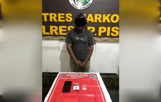 Diduga Memiliki Shabu, Seorang Pria di Amankan Sat Resnarkoba Polres Pulang&nbsp;Pisau.