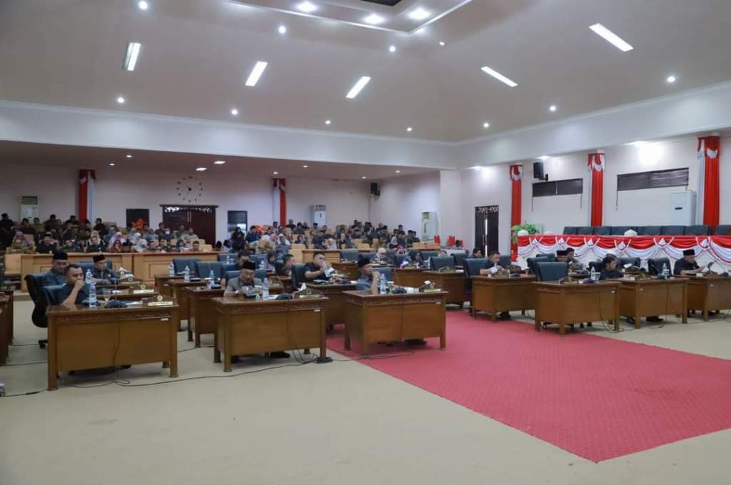 DPRD gelar Paripurna Penyampaian Bupati Nota Pengantar Rancangan Perubahan KUA dan PPAS APBD TA&nbsp;2024