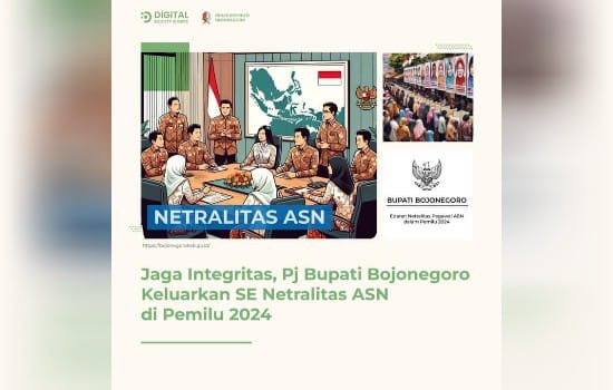 Pj Bupati Bojonegoro Keluarkan SE Netralitas ASN di Pemilu&nbsp;2024