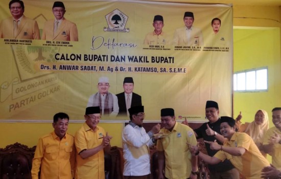 Partai Golkar gelar Deklarasi, Paslon UAS Katamso sampaikan&nbsp;Visi-Misi
