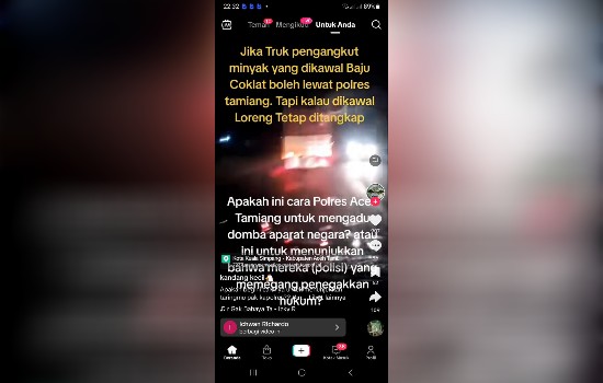 Video Tiktok Yang Di Viralkan Oleh Oknum Tertentu Terkesan Mengadu Domba Dan Di Duga Menciptakan Ke&nbsp;Kisruhan