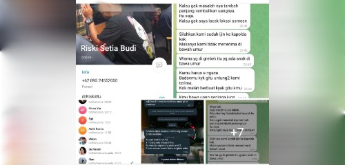Berikut ini Chat Dugaan Gerombolan Pelaku Tindak Pidana Perdagangan Orang di Tretes Edisi&nbsp;II